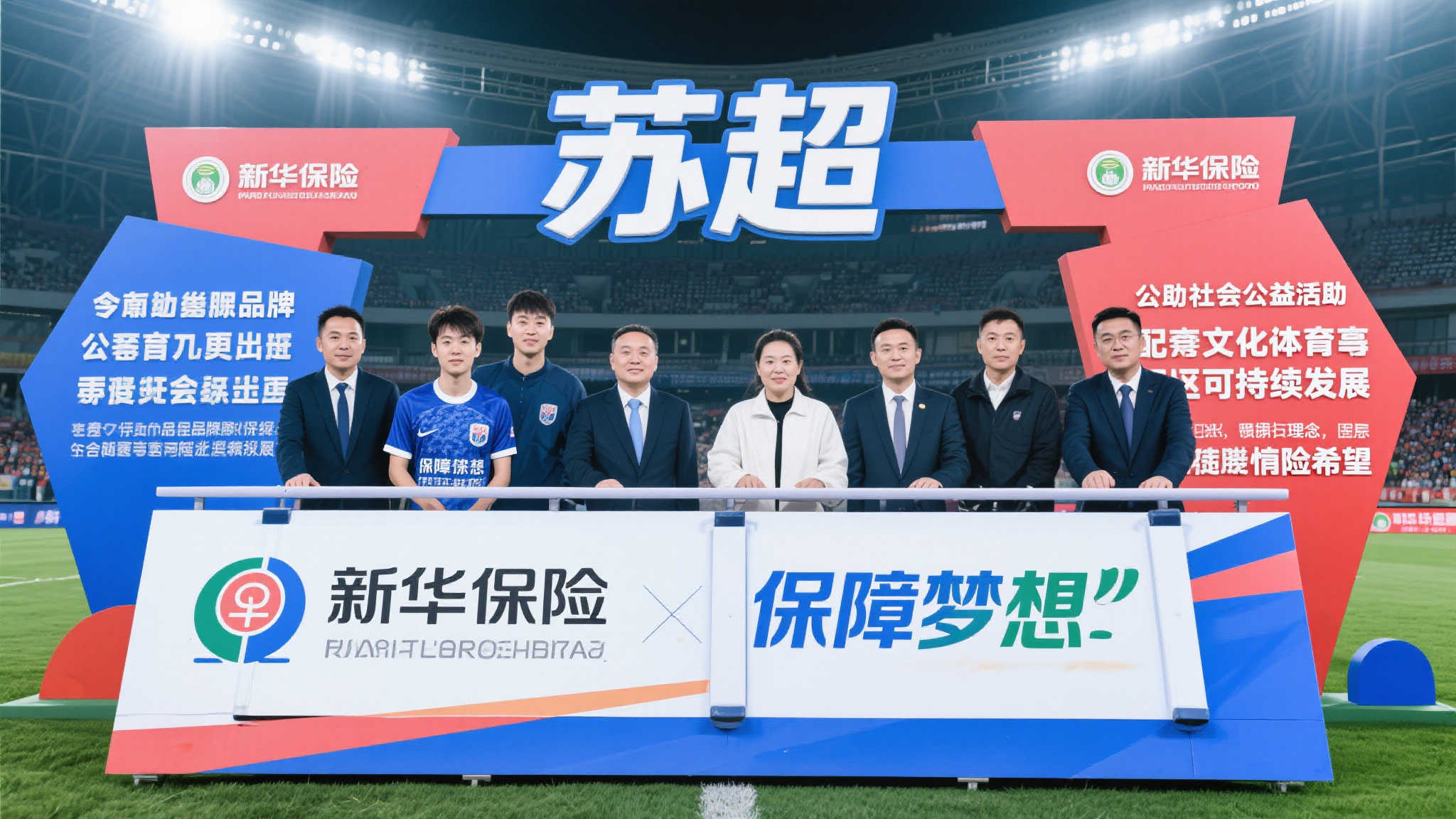新华保险携手“苏超”南通赛区,金融助力燃动足球激情 此外,新华保险还积极参与社会公益事业,支持文化、体
