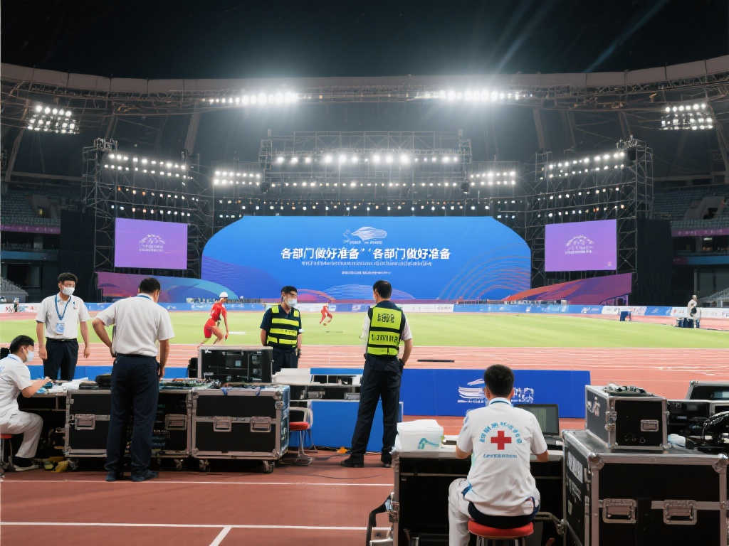 赛场待命!各部门迅速就位 赛场待命!各部门迅速就位