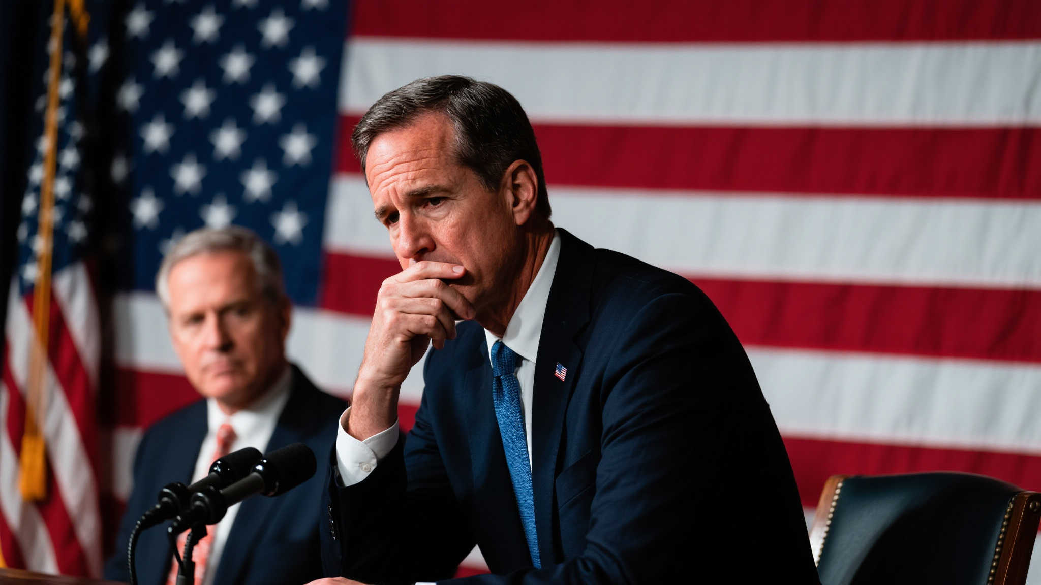 情势逆转!麦康奈尔愁容满面,内史密斯泪洒眼眶 另一边,同样陷入深思的是他的同僚——参议员内史密斯